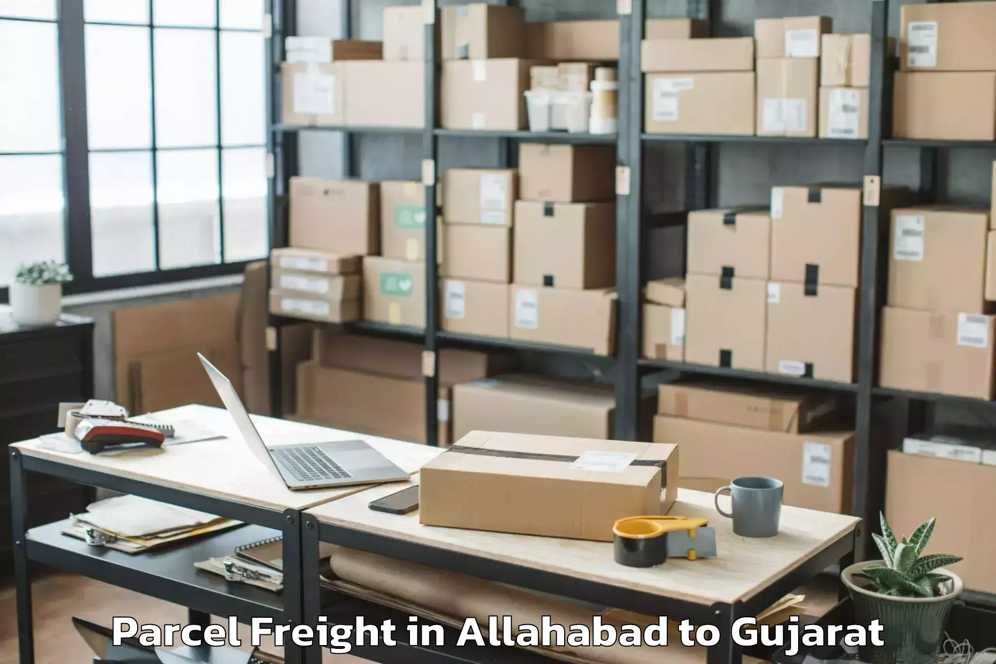 Efficient Allahabad to Dharmsinh Desai University Nad Parcel Freight